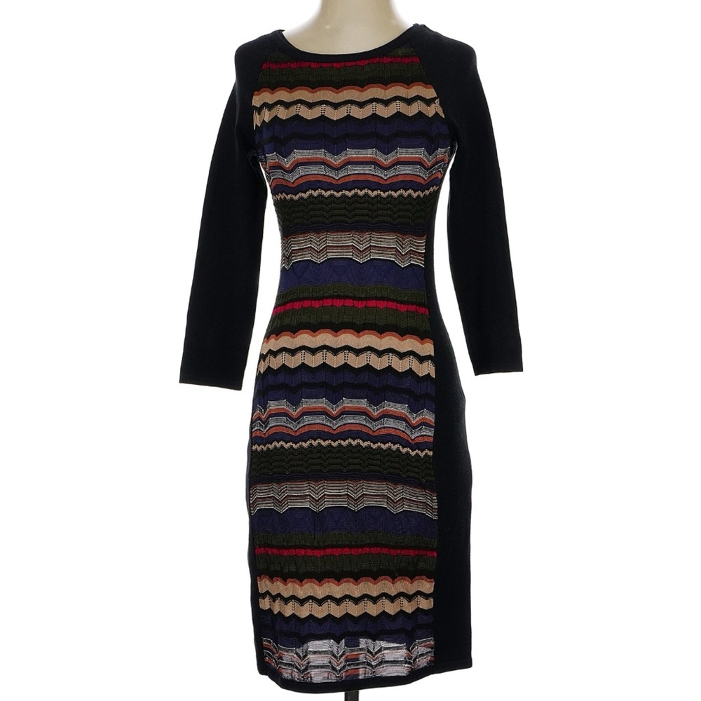 🎉HP🎉Laundry By Shelli Segal Long Sleeve Lined Bodycon Boho Sweater Dress S